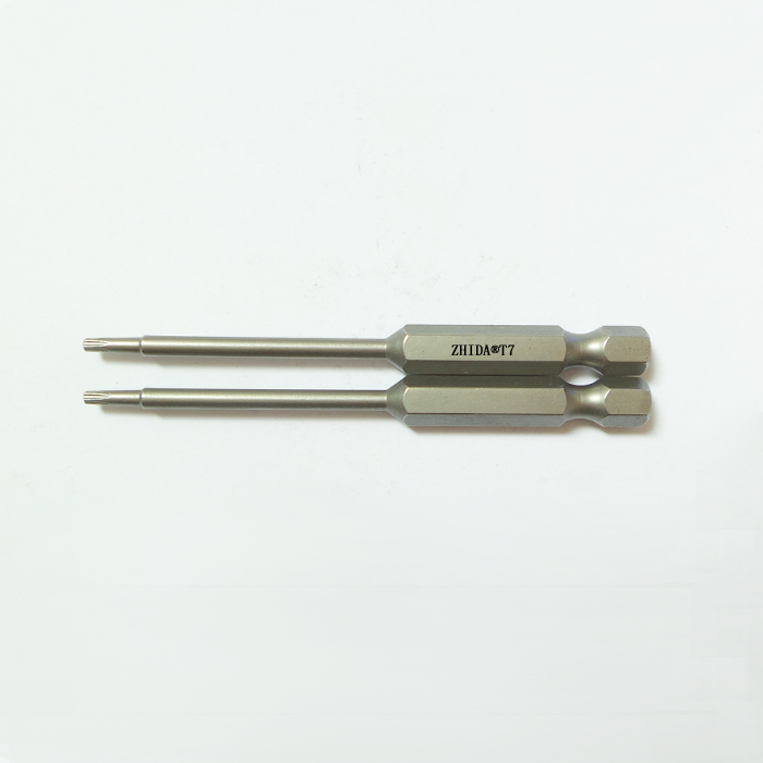 Torx TX7 Hex shank screwdriver bits 70mm