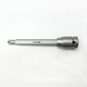 3/8 DR*M8 triple square XZN socket 100mm length